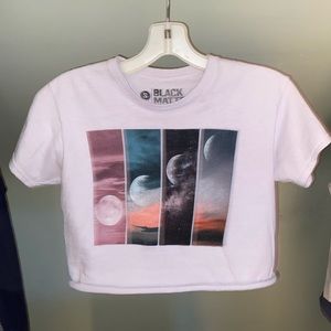 Light pink, small, moon phase crop top